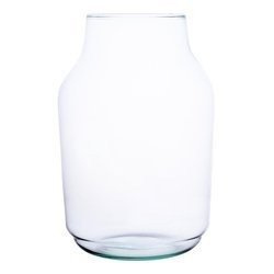 Glass jar vase W-474C H:25cm D:17cm