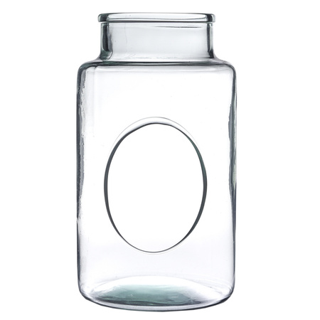 Glass jar vase H:20cm D:14,5cm WM-K012