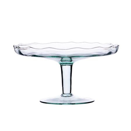 Glass cake stand WL-43 optic H:11,9cm D:22cm