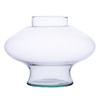 Glass vase grave candle K-015 smooth H:20cm D:27cm