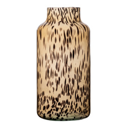 Glass decorative vase W-395H1 light brown WIld Brush H:35cm D:17cm  OUTLET