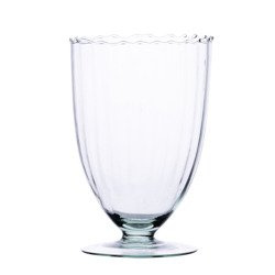 Glass vase WD-5 optyk H:17,5cm D:12cm