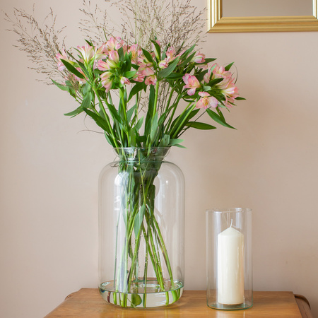 Glass jar vase W-524A H:41cm D:23cm