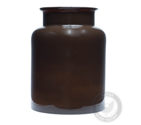 Brown vase W-332 H:25cm D:19cm