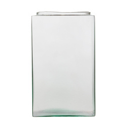 Square glass vase  KW-3A H:18,5cm D:11,5 OUTLET