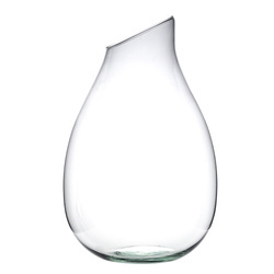 Glass vase W-598 Slant H:43cm D:34cm