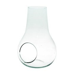 Glass terrarium W-488+side hole H:29cm D:19,5cm