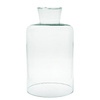 Glass vase W-300C/2xcut H:25cm D:16cm