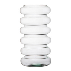 Glass bulb vase W-617A H:37,8cm D:19cm