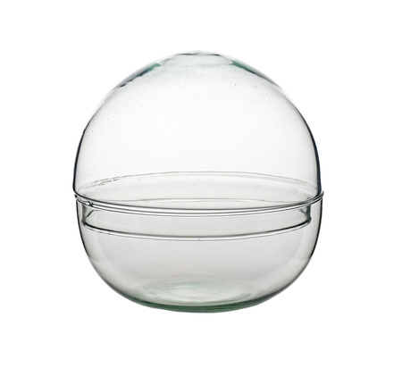 Two piece terrarium glass sphere W-610A+W-611A H:12cm D:12cm