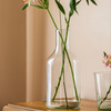 Glass bottle vase W-394A H:33cm D:15cm 