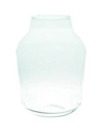 Glass jar vase W-474 H:32,5cm D:23cm