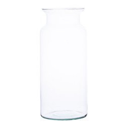 Glass jar vase W-413B H:30cm D:13cm