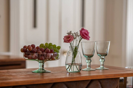 Glass cake stand P-231 H:11.5cm D:19cm
