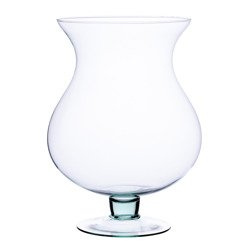 Stemmed glass vase W-184 H:32cm D:24cm