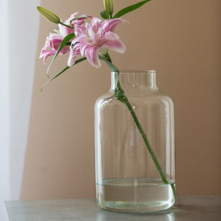 Glass jar vase W-395K1 H:25cm D:14,5cm