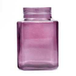 Glass jar vase H:20cm D:13,5cm WM-8P001 purple