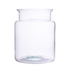Glass jar vase W-332P5 H:20cm D:15cm