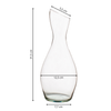 Glass vase  W-168 slant H:31,5cm D:12,5cm