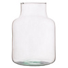 Glass jar vase W-395K2 H:20cm D:14,5cm