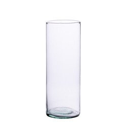 Glass cylinder vase H:38cm D:11cm