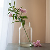 Glass jar vase H:29cm D:18cm W-395E1
