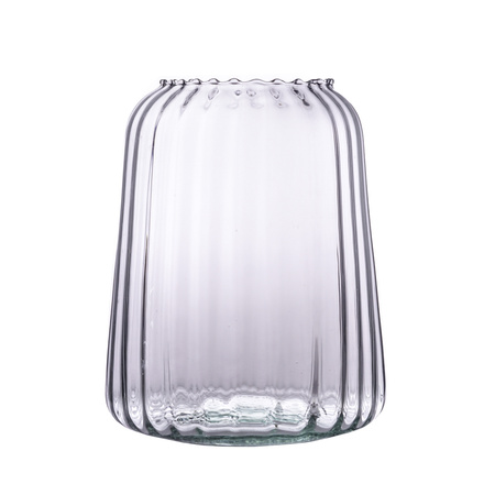 Glass vase W-733 optic H:19cm D:15cm