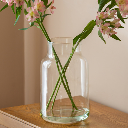 Glass jar vase H:30cm D:19cm W-395E