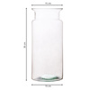 Glass jar vase H:35cm D:15cm W-332P7