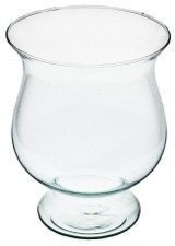 Glass vase W-202 H:20cm D:16cm