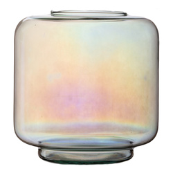 Glass vase jar W-719C rainbow holo H:24cm D:24cm