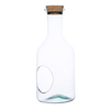 Glass bottle vase W-504+side hole+cork  H:35cm D:15cm