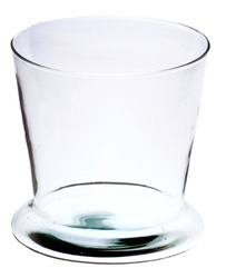 Glass flowerpot W-329A H:16cm D:15,5cm