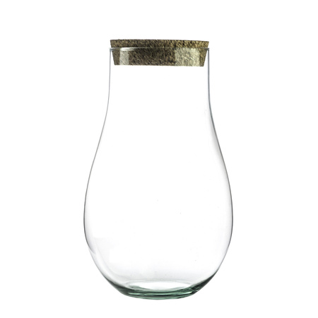 Glass vase W-711 + cork H:30cm D:18cm