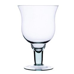 Glass stemmed vase W-120 H:22cm D:15cm