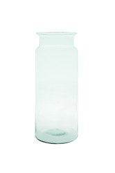 Glass jar vase H:25cm D:14cm W-332N1