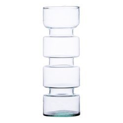 Glass vase W-555A H:26cm D:9cm