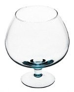 Glass cognac vase H:23cm D:20cm