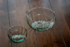 Glass salad bowl W-698 H:7cm D:14cm
