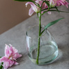 Glass vase W-440A H:14cm D:14cm