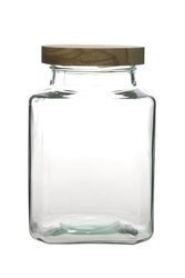 Glass jar vase with lid H:20cm D:13,5 cm WM-8G003