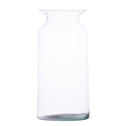 Glass jar vase W-484B H:18cm D:9,5cm