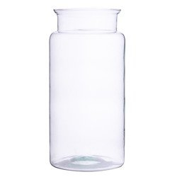 Glass jar vase W-332D4 H:33cm D:11,5cm