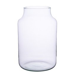 Glass jar vase H:30cm D:19cm W-395E