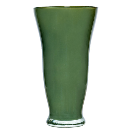 Glass vase W-57 H:20cm D:12,5cm Green