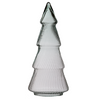 Glass christmas tree ribbed W-781A  H:35cm D:16cm