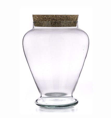 Glass terrarium + cork W-505 H:22cm D:17,5cm