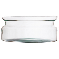 Glass jar vase W-332G6 H:8cm D:16cm