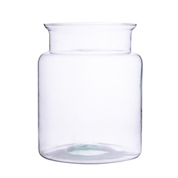 Glass jar vase W-332P5 H:20cm D:15cm