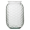 Glass jar vase W-794B honeycomb H:24cm D:16cm 